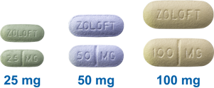 Images of 25 milligram, 50 milligram, and 100 milligram pills